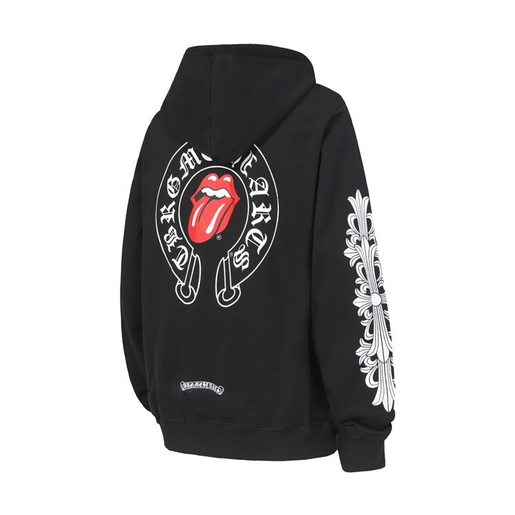 Chrome Hearts Tongue Graphic Zip Hoodie