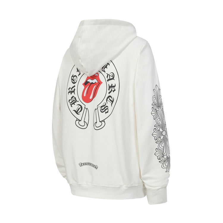 Chrome Hearts Tongue Graphic Zip Hoodie