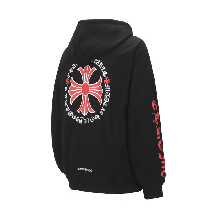 Chrome Hearts Graphic Zip Hoodie – Black