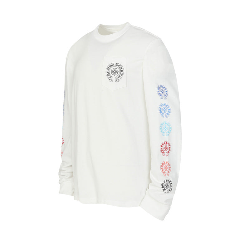 Chrome Hearts Long-Sleeve Multicolour Graphic T-Shirt