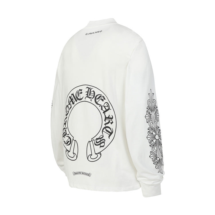 Chrome Hearts Long-Sleeve Sleeve Graphic T-Shirt