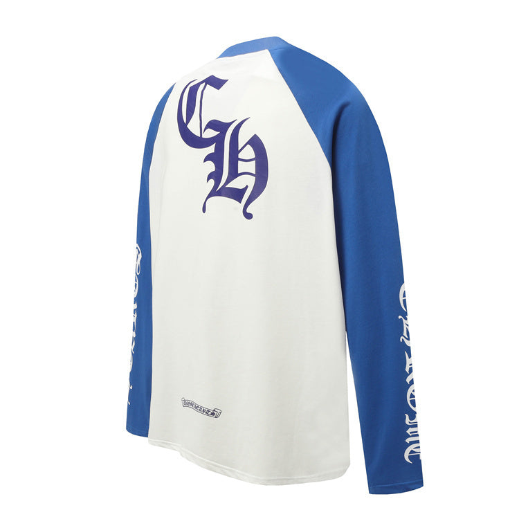 Chrome Hearts Long-Sleeve T-Shirt – Blue Raglan