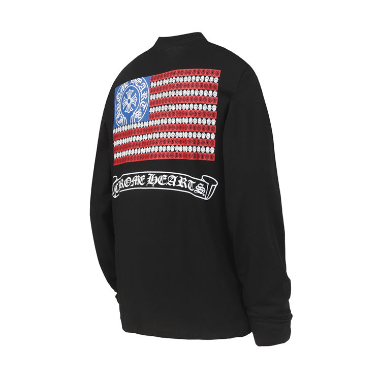 Chrome Hearts Long-Sleeve Chest Logo T-Shirt