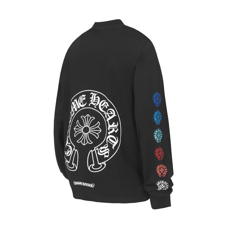 Chrome Hearts Long-Sleeve Multicolour Graphic T-Shirt