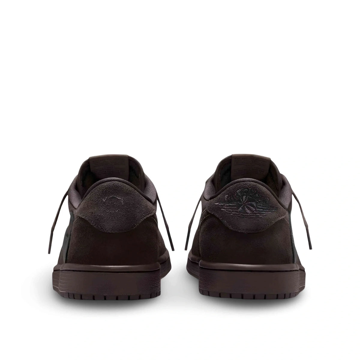 Travis Scott x Air Jordan 1 Retro Low OG SP in Velvet Brown.