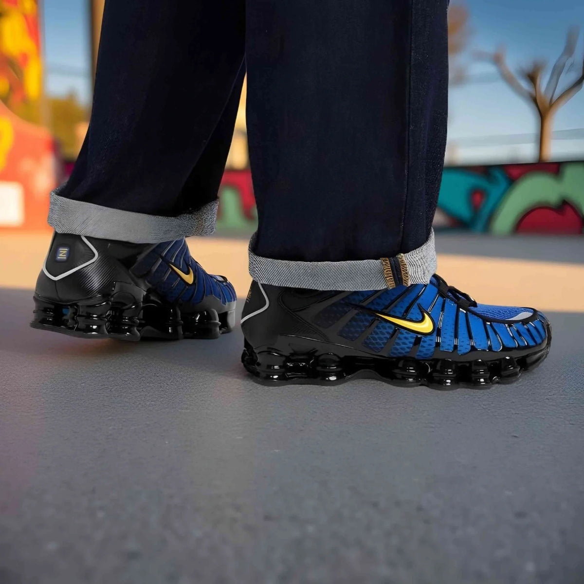 Nike Shox TL sneakers in Lyon Blue.