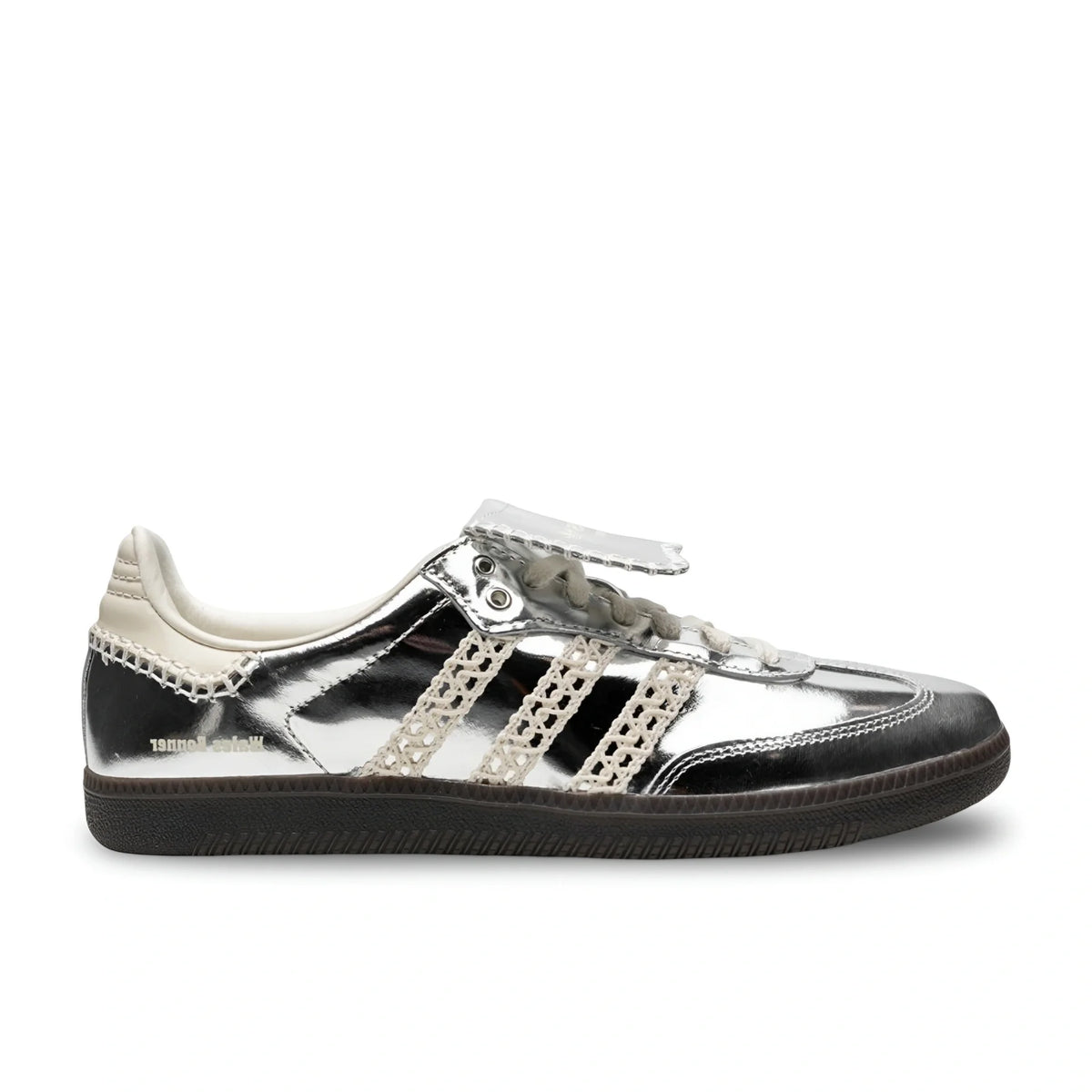 Adidas Samba x Wales Bonner Metallic Silver Sneakers