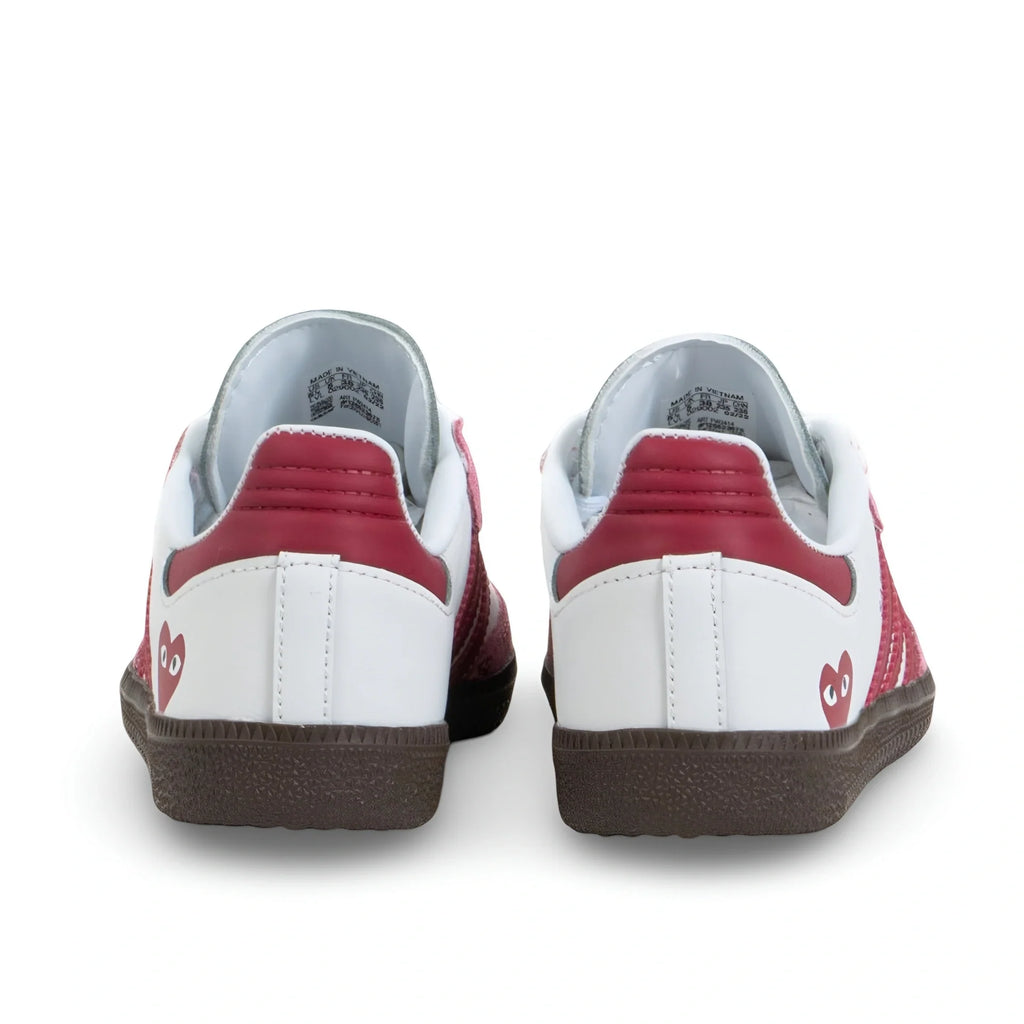 Adidas Samba Love Heart Edition – White, Red & Pink