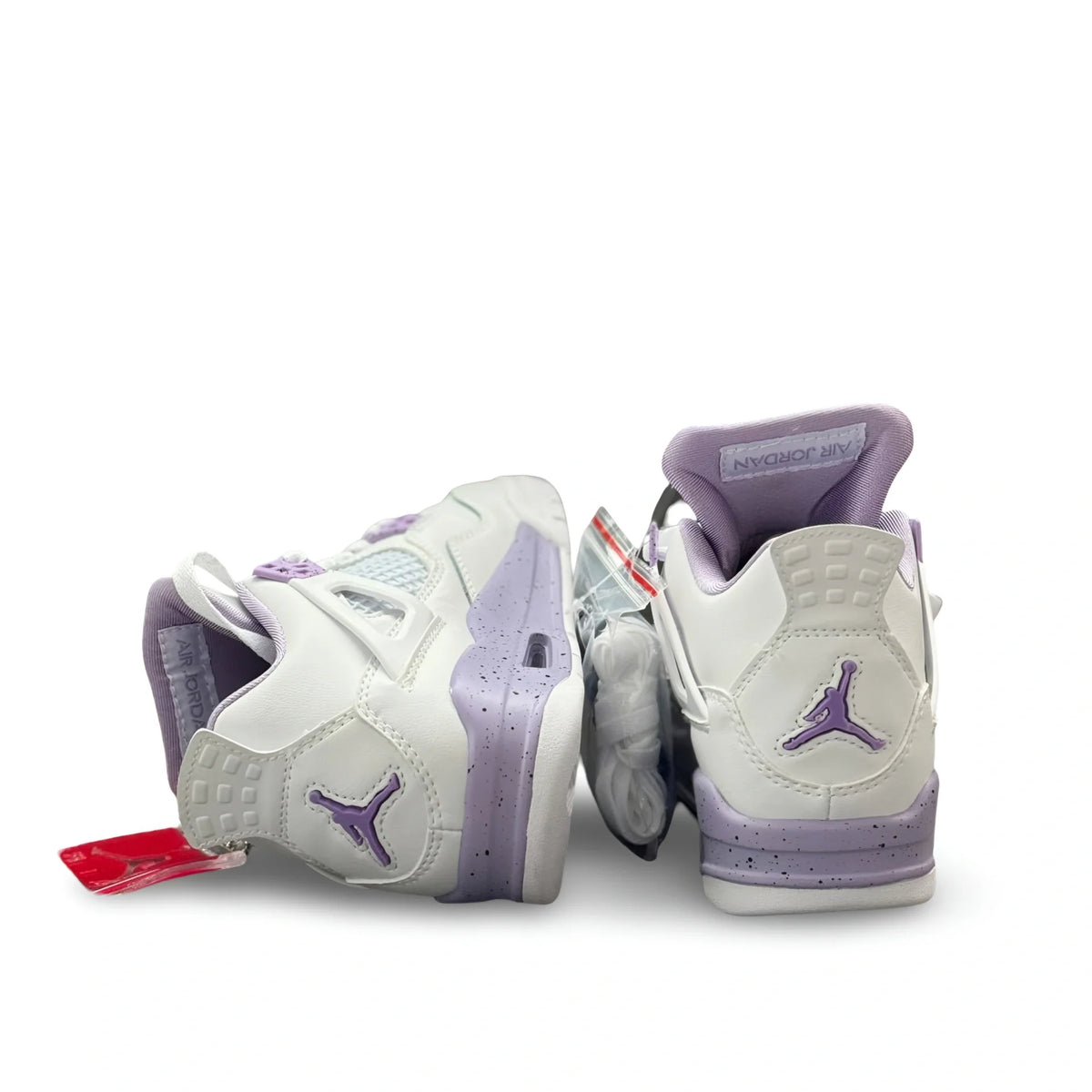 Air Jordan 4 Retro "White Purple Oreo" - Women's Sneakers