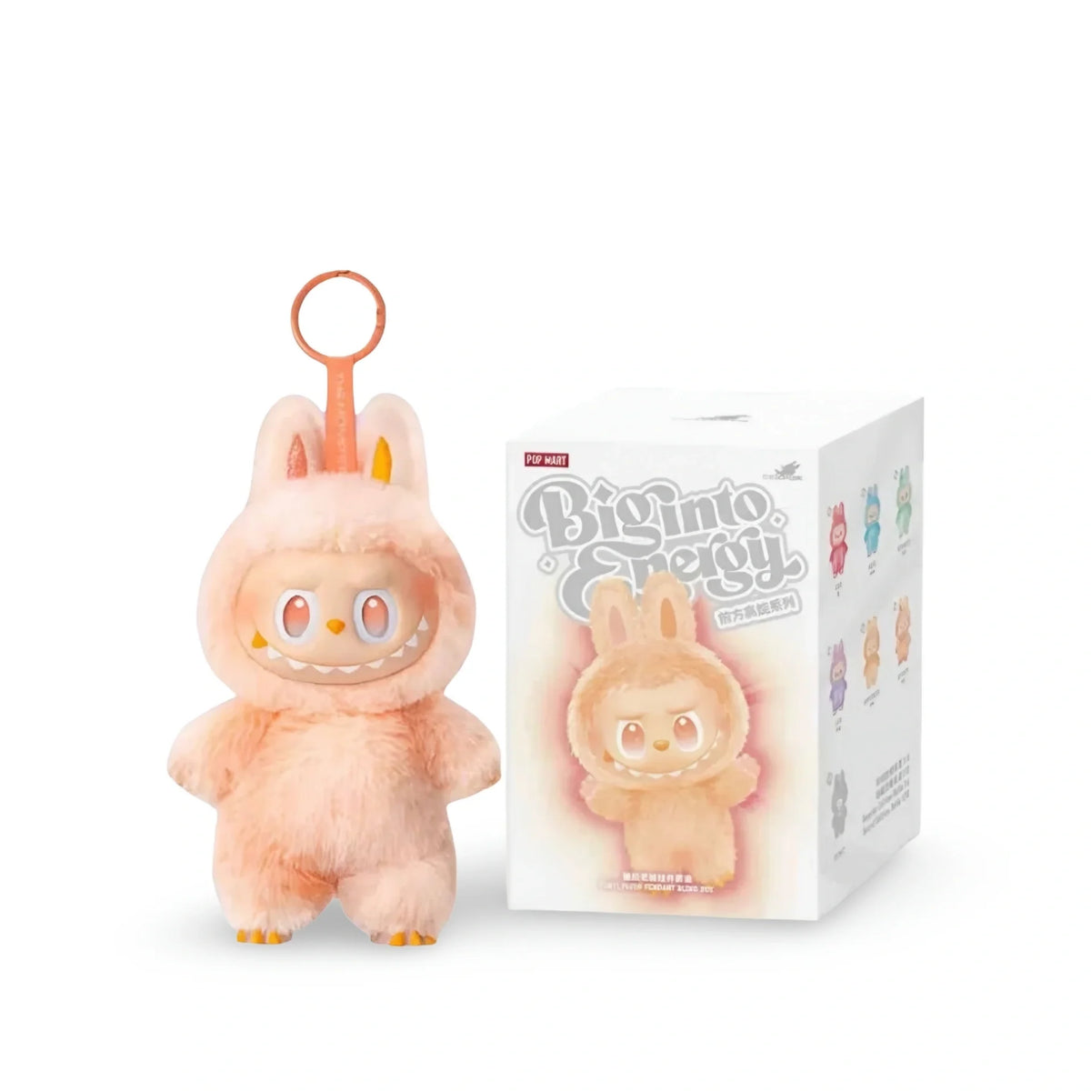 Labubu Big Into Energy "Happiness" Plush Keychain
