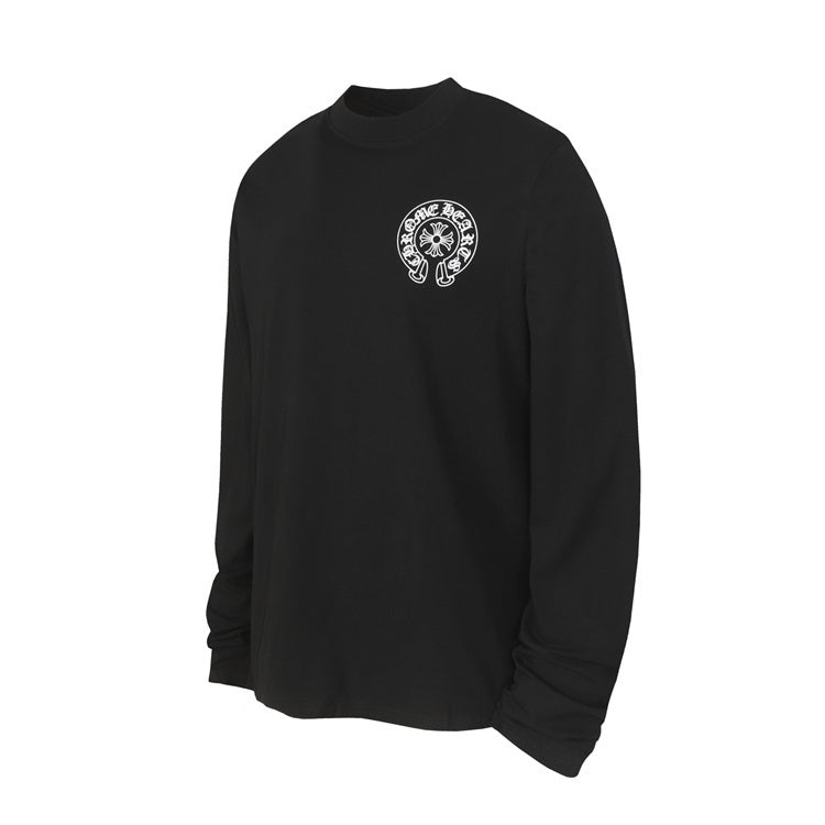 Chrome Hearts Long-Sleeve Chest Logo T-Shirt