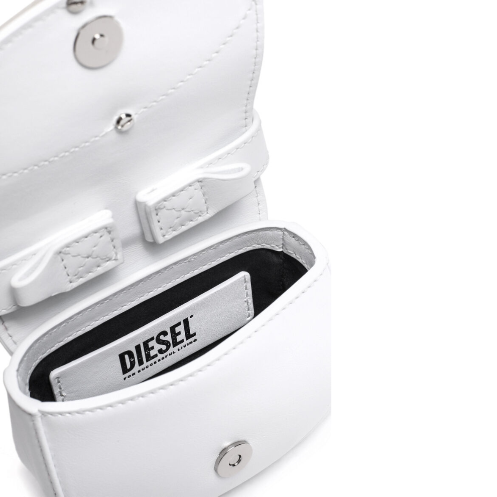 Diesel 1DR XS Mini Bag with D Plaque White - view 2
