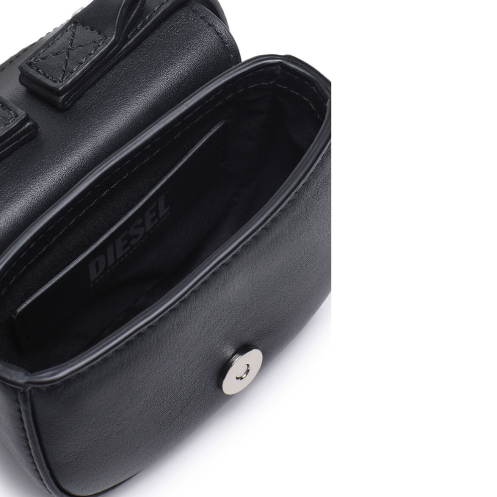 Diesel 1DR XS Mini Bag with D Plaque Black - view 6