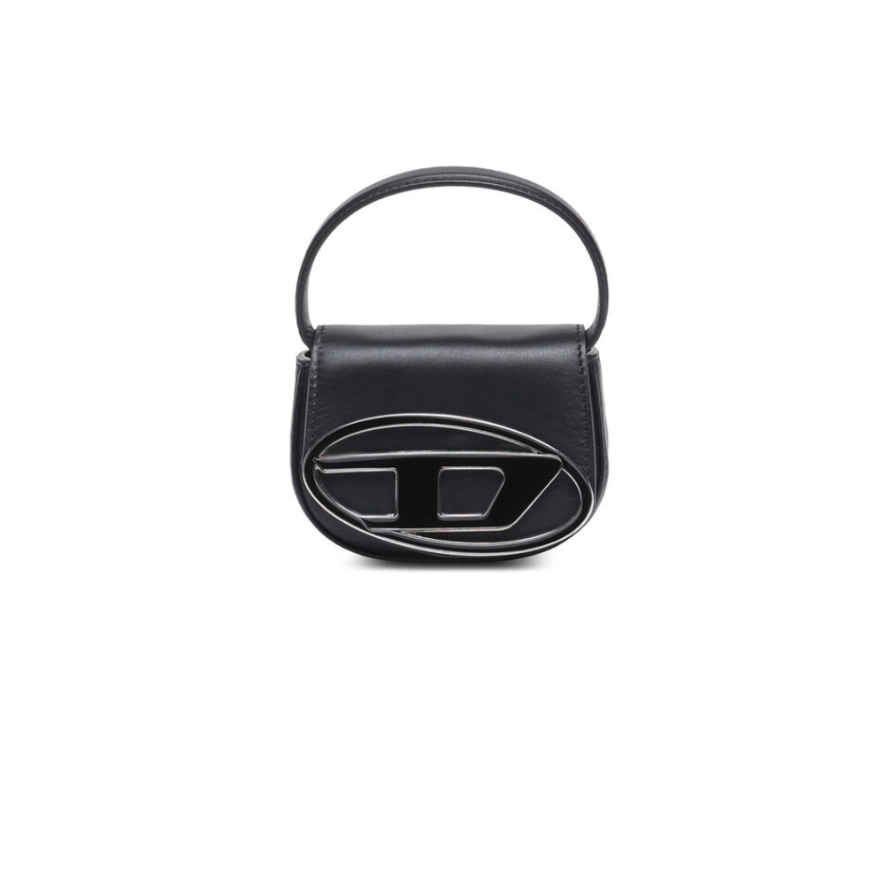 Diesel 1DR XS Mini Bag with D Plaque Black