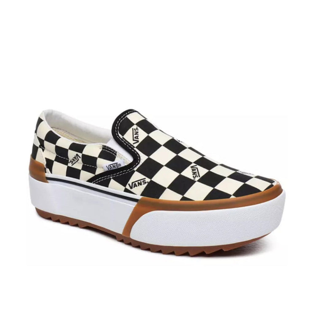 Vans Checkerboard Slip-On Stacked (Multi/True White)