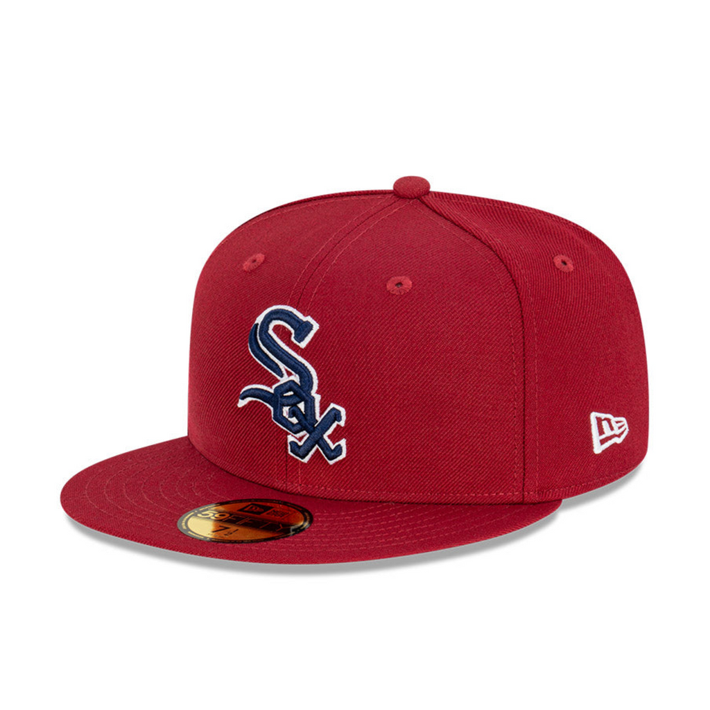 Chicago White Sox Bordeaux 59FIFTY MLB Fitted Hat