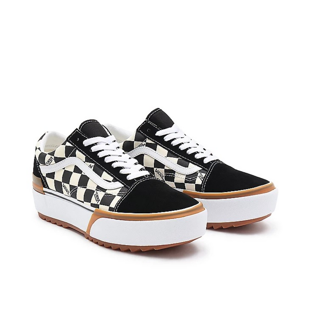 VANS CHECKERBOARD OLD SKOOL STACKED SHOES