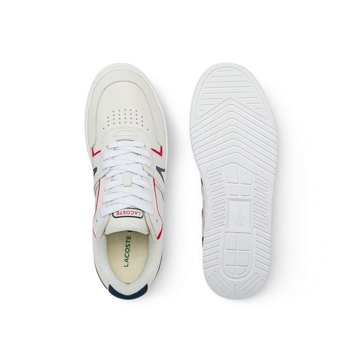LACOSTE MEN'S L001 LEATHER SNEAKERS