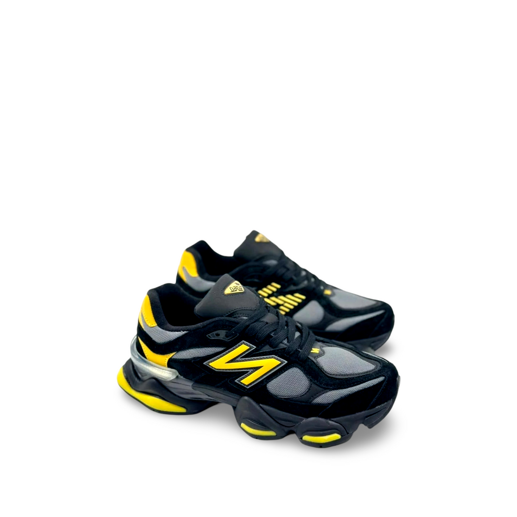 Kids New Balance 9060 Suede 'Yellow Black'
