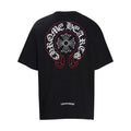 Chrome Hearts Graphic T-Shirt – Black: A black short-sleeve T-shirt with a large circular graphic on the back