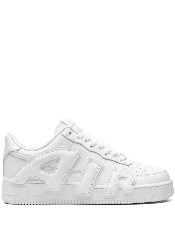 Nike CPFM Air Force 1 Sneakers: The Air Force 1 silhouette with oversized raised lettering along the side