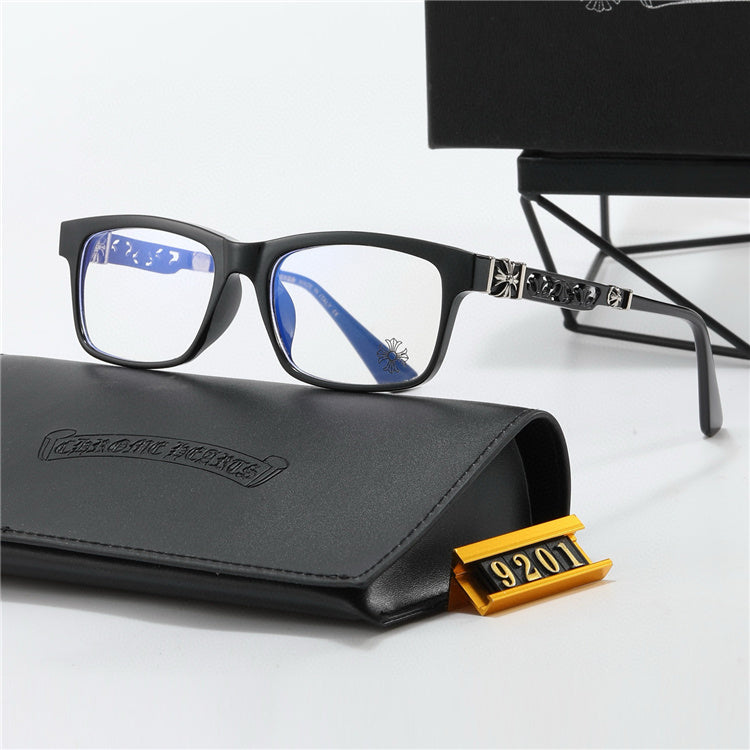 Chrome Hearts Eyeglasses – Slim Rectangular Frame: Rectangular eyeglass frames with a slim profile and decorative temples
