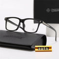 Chrome Hearts Eyeglasses – Square Frame: Square-shaped eyeglass frames with a dark front and decorative metal details